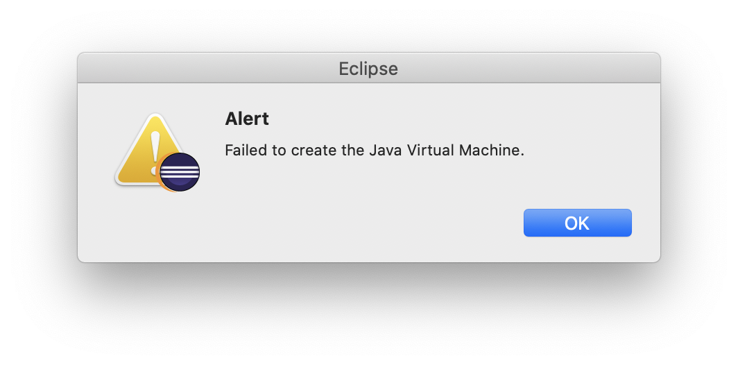 java runtime environment mac error